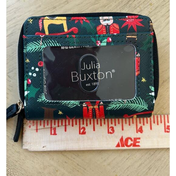 Xmas Holiday Wallet Rocking Horse Nutcracker Wizard Wallet Coin Purse Buxton - Picture 7 of 7